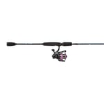 Abu Garcia Gen Ike Spinning Combo, Fishing Rod and Reel Combo, Spinning Combos, Predator Fishing,Pike/Perch/Zander, Unisex, Black/Purple., 2.44 m |15-40g