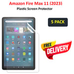 5 x Clear Screen Protector Guard For Amazon Fire Max 11 (2023) 13th Generation