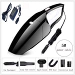 Car Hand-Held Vacuum Cleaner, Portable Vacuum Cleaner With 5m Cable 3200 Pa, Portable Car Vacuum Cleaner 120 W. Dry/Wet Vacuum Cleaner, Suitable For Both Home and Car Use,D,without converter