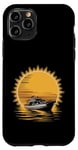 Coque pour iPhone 11 Pro Joli design de voilier pour les amateurs de voile