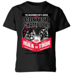 Marvel Thor Ragnarok Champions Poster Kids' T-Shirt - Black - 7-8 Years