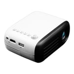 LUFKLAHN Home Projector, LED Portable Handheld Projector, Support HD 1080P (Color : Black, Size : US)