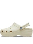 Crocs Classic Crocs Platform Clog Wedge - Bone, Beige, Size 6, Women