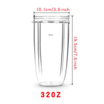 18/24/32oz Replacement Cup Jar for Nutribullet 600W Nutri Bullet ProLSUK