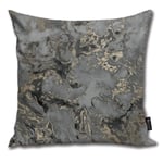 nonebrand Liquid marble charcoal gold Cushion Covers Home Decorative Throw Pillowcases for Livingroom Sofa Bedroom Car 18X18inch