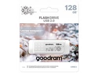 Goodram Ume2 Winter Usb-Stick 128 Gb Usb Typ-A 2.0 (Ume2-1280W0r11-Wi) Weiß (Ume2-1280W0r11-Wi)