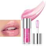 Prreal Lip Glow Oil, Hydrating Lip Gloss Tinted Lip Balm with Big Brush, Moistur