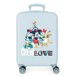 Disney Always Original Cabin Suitcase Blue 38 x 55 x 20 cm Rigid ABS Side Combination Closure 34L 2.7 kg 4 Double Wheels Hand Luggage