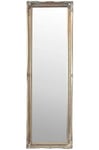 Shabby Chic Mirrors Beautifully Ornate Antique Silver Vintage Style Floor Standing Dressing Mirror-Overall Size: 49 inches x 16 inches (125cm x 40cm)