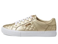 GUESS Women's Loven3 Trainers, Gold, 4 UK