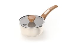 Ekau Essential Sauce Pan with lid 16cm - Ivory