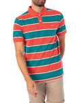 GANTStripe Pique Polo Shirt - Ocean Turquoise