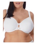 Elomi Womens Charley T-Shirt Spacer Bra White Polyamide - Size 38DD