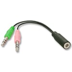 iPhone/iPad headset til pc adapter kabel.