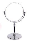 HIMRY Miroir cosmétique Miroir sur Pied Grossissement 5 x, 6 inch, Rotatif à 360 °. verc hromten Miroir grossissant Miroir Salle de Bain Miroir, côtés : Normal + grossissement : X 5, KXD3106–5 x