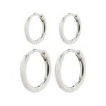 PILGRIM Ariella Hoop 2-pack Örhängen Silver 612216003