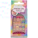 Depend Press On Nails Colourful Frenc