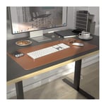 Skrivbordsunderlägg - Läder, 80x40 cm, Färg Cognac