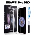 huawei p40 pro uv glue tempered glass screen protector