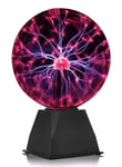 Raelf Magic 8"Balle DE Plasma - Touch ET Sound SENTIED Sphere Sphere Sphere - Classic Nouvelle Nouvelle Retro Fun Toy Gadget Lampe de Cadeau exploité pour la Chambre à la Maison Chambre à Coucher Bur