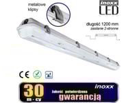 Nvox Industriell Förseglad Armatur Ip65 Led 1X120cm T8 G13 Med Duplex Strömförsörjning