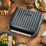 George Foreman Large Entertaining Grill 7-Portion, Fat Reducing, Non-Stick -Grey
