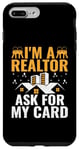 Coque pour iPhone 7 Plus/8 Plus I'm A Realtor Ask For My Card Agent immobilier House Broker