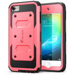 i-Blason iPod Touch 5th/6th/7th Generation Case, Armorbox [Dual Layer] Hybrid Full body Case with Built-in Screen Protector (Pink)