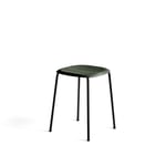 HAY Soft Edge 70 pall hunter, svart stålstativ