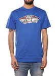 Vans OTW Logo FILL T-Shirt Manches Courtes Homme, Bleu (Royal/Hamburger), X-Large (Taille Fabricant: X-Large)