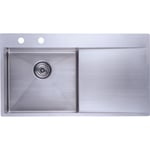 Lavabo Kubus 901L soft kjøkkenvask, 90x50 cm, rustfritt stål