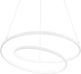 Oz, Pendel lampe, Sp, metal by Ideal Lux (D: 60 cm. x H: 15 cm., Hvid)