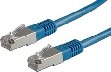 ROLINE Câble LAN S/FTP Cat 5e | cordon réseau Ethernet avec connecteurs RJ45 | bleu 3,0 m