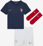 Nike Baby/toddler Football Kit Fff 2022/23 Home Fanikauppa jalkapallo MIDNIGHT NAVY/WHITE/UNIVERSITY RED/METALLIC GOLD