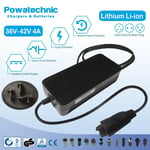 42V 4A Li-Ion Charger for Bosch 3 pin 36V e-bike battery