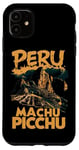Coque pour iPhone 11 Pérou Machu Picchu Adventure Travel Explorer Vintage