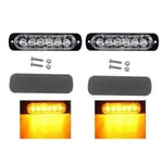 markeringsljus position orange ledlampor amber 2-st 12v 24v led Orange