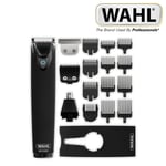 Wahl Stainless Steel 11 in 1 Multigroomer Trimmer Kit Black WM8081-801