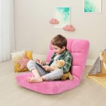 Golvstol Hopfällbar Lazy Sofa Lazy Tatami Golvkudde Svart/Grå/Kaffe Rosa