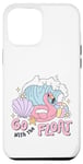 iPhone 14 Pro Max Flamingo Go With The Float Summer Pool Party Vacation Cruise Case