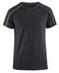 Blåkläder 4798-1734 Underställ T-shirt XLIGHT, 100% Merinoull Mörkgrå/gul M