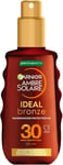 Garnier Ambre Solaire Ideal Bronze Protective Oil Sun Cream Spray SPF30