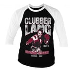 Hybris Rocky - Clubber Lang Baseball 3/4 Sleeve Tee (White-Black,M)