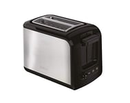 Tefal TT410D10 Grille-pain Toaster Express 2 fentes 850W Décongélation Réchauffage 7 Niveaux de Dorage Inox et Noir