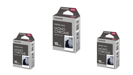 Fuji - Instax Mini Film Monochrome 10-Pack BUNDLE with 3 x