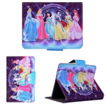 Mickey Mouse Disney Princesses World Cases For Samsung Galaxy Tab A Kids ~ New Cover (Samsung Galaxy Tab A 8" T350 T355, Disney Purple Princesses)