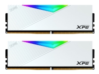 XPG LANCER RGB - DDR5 - sats - 32 GB: 2 x 16 GB - DIMM 288-pin - 5200 MHz / PC5-41600 - CL38 - 1.25 V - ej buffrad - on-die ECC - vit