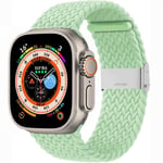 Flettet Urrem Apple Watch Ultra (49mm) - Pistasch