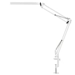 12W LED-skrivbordslampa, dimbar arkitektlampa med svängarm, kontorsbordslampa med 3 färgtemperaturer och 10 ljusstyrkenivåer, ögonskydd för