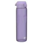 Ion8 1 Litre Water Bottle, Leak Proof, Flip Lid, Carry Handle, Rapid Liquid Flow, Dishwasher Safe, BPA Free, Soft Touch Contoured Grip, Ideal for Sports and Gym, Carbon Neutral Recyclon, Light Purple